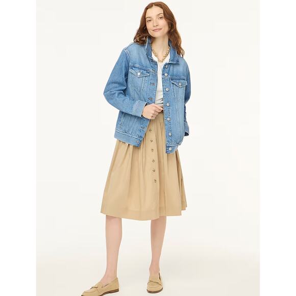 NWOT J.Crew Relaxed Denim Jacket Size XL - Picture 1 of 8